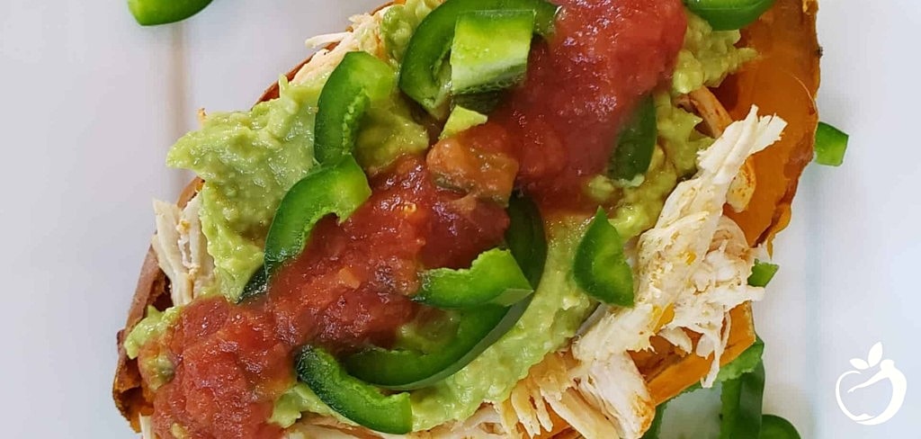 Stuffed Sweet Potatoes: Healthy Chicken Taco Style