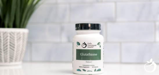 glutathione supplement bottle