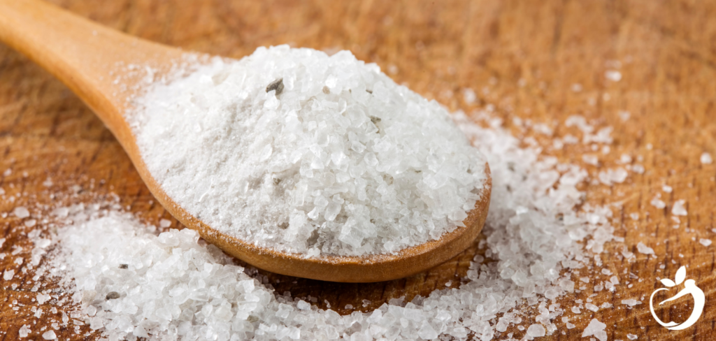 scoop of magnesium bath salts