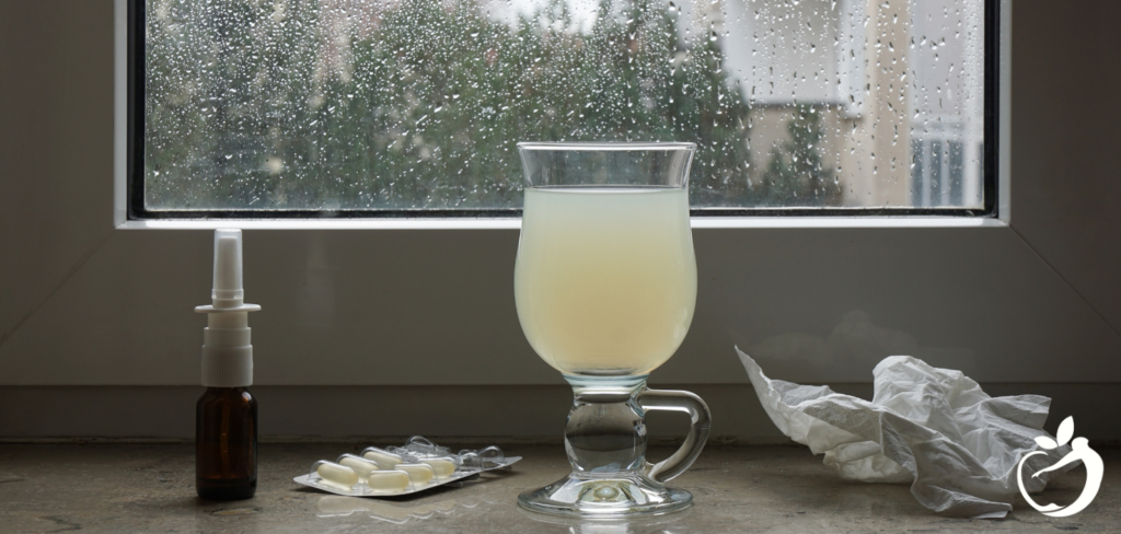 natural flu remedies on a table