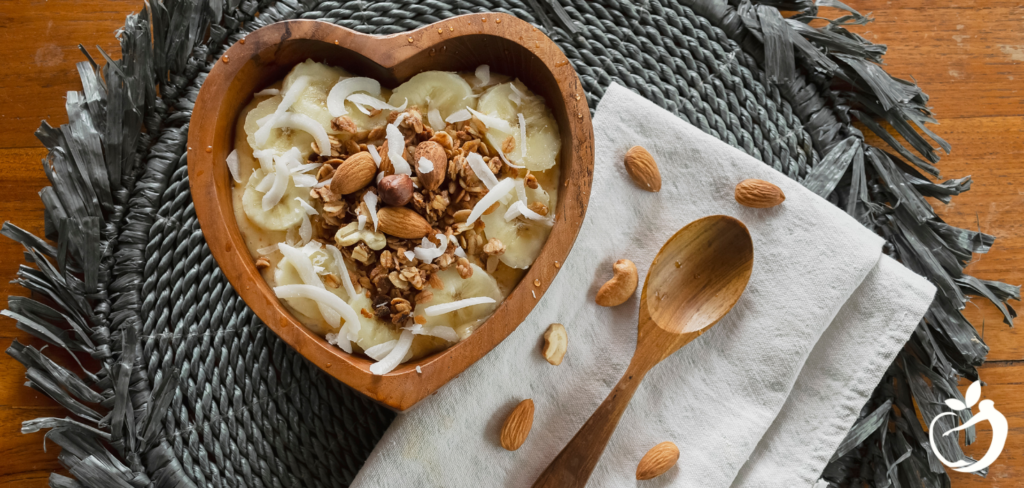 Skipping Breakfast? Are You Increasing Your Risk For Heart Disease? - Image of granola in a heart-shaped bowl.