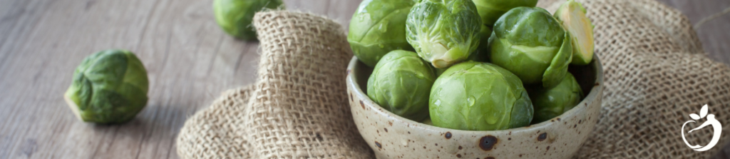 Image of brussels sprouts, a food that's high in vitamin c, and one of our natural immune boosters.