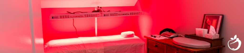 red light therapy treatment room