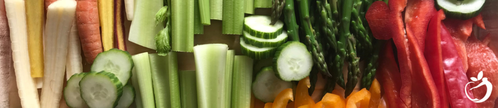 Image of a healthy vegetable assortment. Choose vegetables for eating healthy on the road.