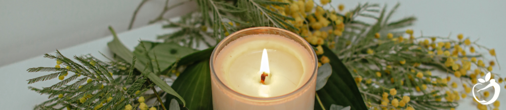 To show an image of a lit candle relating to holiday grief, and holiday depression.