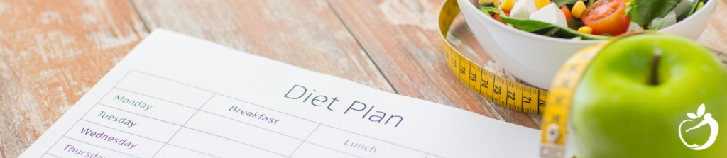 Image of a keto diet plan log for patients to journal what they're eating.