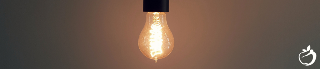 Image of a lightbulb - demonstrating FAQs related to biomat benefits.