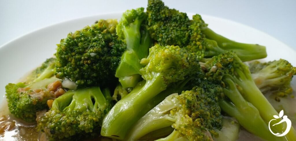 garlic over broccoli