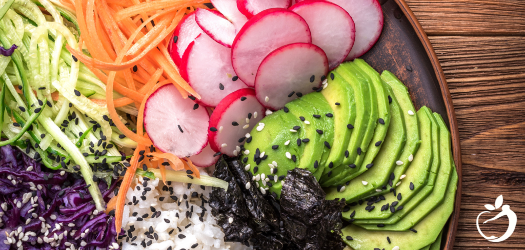 Image of Sushi Salad in a bowl.